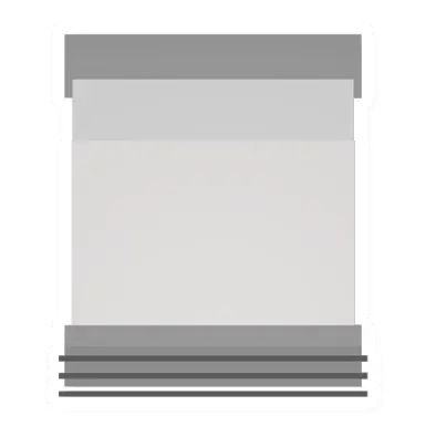 Unturned White Concrete Double Bed barricade icon