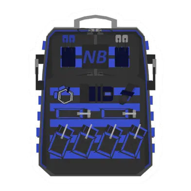 Unturned Neon Blue Backpack icon