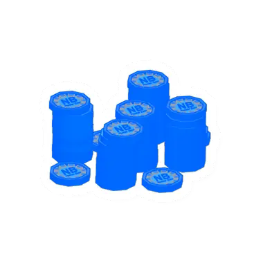 Unturned Pile of Neon Blue Hunter Coin icon