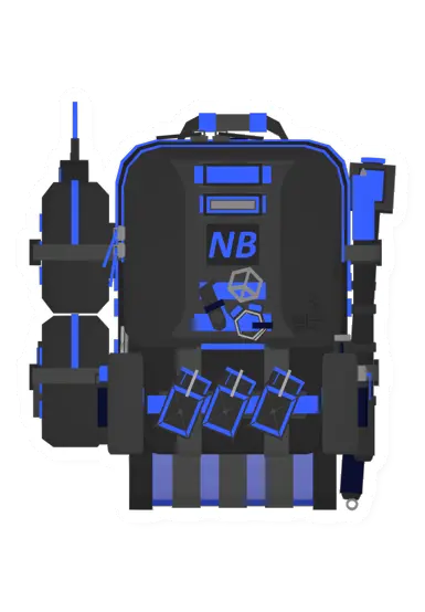 Unturned Niu Bi De Advanced Neon Blue Backpack item icon