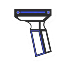 Unturned Neon Blue Advanced Assault Grip icon