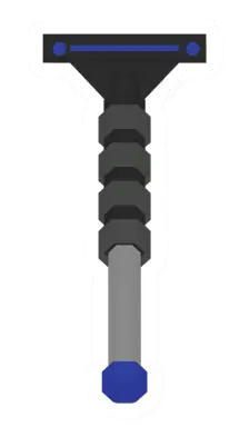 Unturned Neon Blue Diagnal Bipod icon