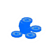 Unturned Stack of Neon Blue Hunter Coin icon