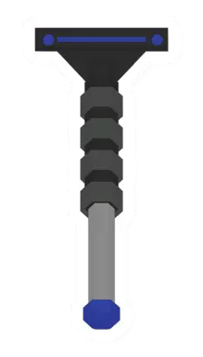 Neon Blue Diagnal Bipod
