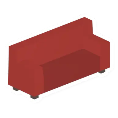 Unturned Red Couch item icon