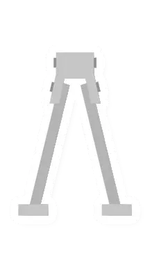 3D Printed Bipod (White)