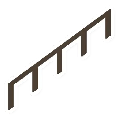 Unturned Wooden Ramp Railing barricade icon