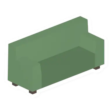 Unturned Green Couch barricade icon