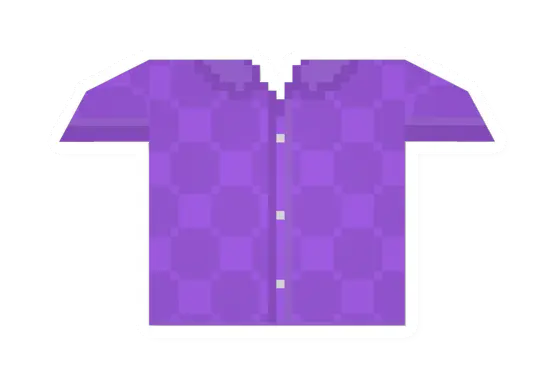 Unturned Purple Buttoned Shirt icon
