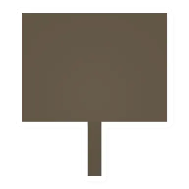 Unturned Wooden Sign barricade icon