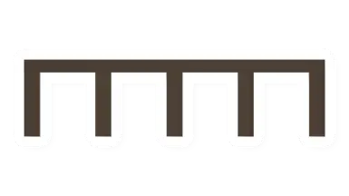 Unturned Wooden Center Railing barricade icon