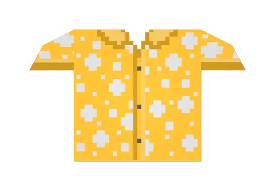 Unturned Yellow Buttoned Shirt icon