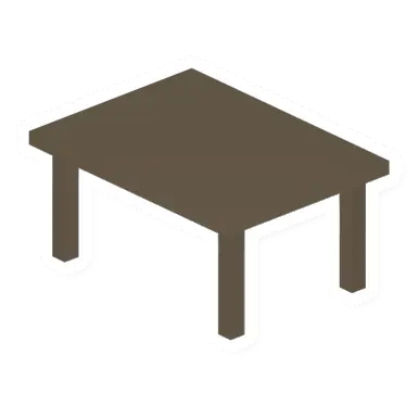 Unturned Wooden Rectangular Table barricade icon