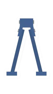 3D Printed Bipod (Blue)