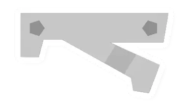 3D Printed Horizontal Grip (White)