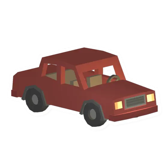 Unturned Red Sedan vehicle icon