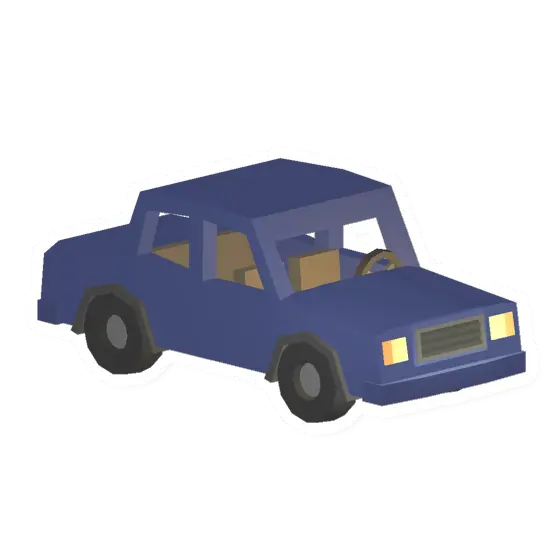 Unturned Blue Sedan vehicle icon