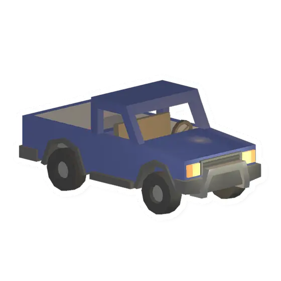 Unturned Blue Pickup Truck vehicle icon