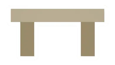 Unturned Square Palm Table barricade icon
