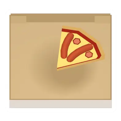 Unturned Sausage Pizza Box (1 piece left) item icon
