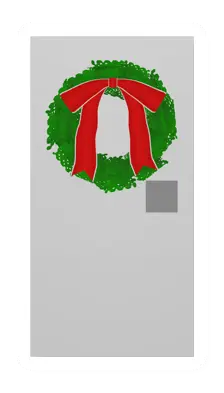 Unturned Birch Door with Wreath item icon