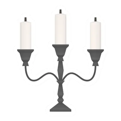 Unturned Triple Candle Stand (Iron) item icon