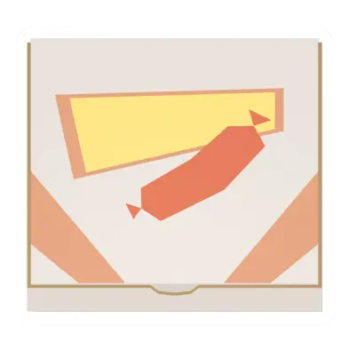 Unturned Sausage Pizza Box item icon