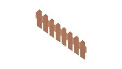 Unturned Mirrored Maple Plank Ramp Railing item icon