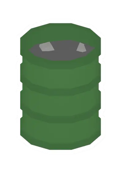 Unturned Green Flaming Barrel barricade icon