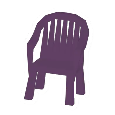 Unturned Purple Plastic Chair barricade icon