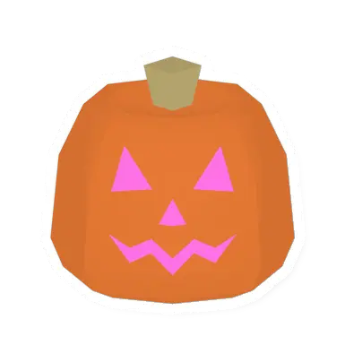Unturned Pink Jack-O-Lantern (Happy) barricade icon