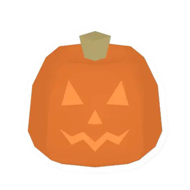 Unturned Orange Jack-O-Lantern (Happy) barricade icon