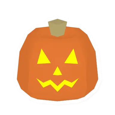 Unturned Yellow Jack-O-Lantern (Happy) barricade icon