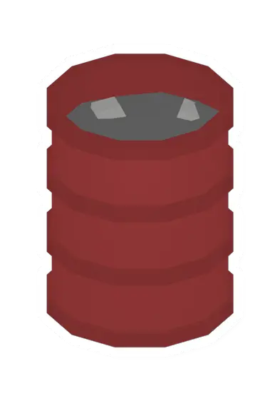 Unturned Red Flaming Barrel barricade icon
