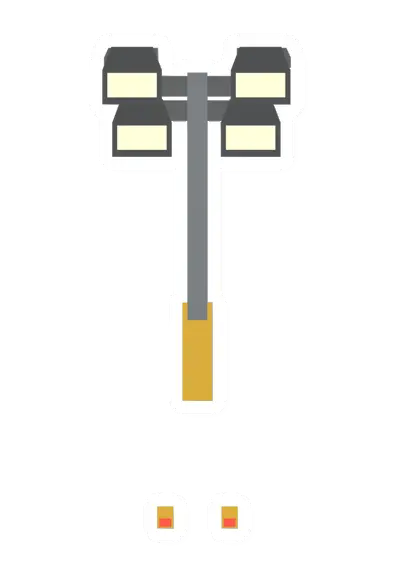 Unturned Trailer Generator Spotlight Short barricade icon