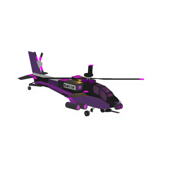 Unturned Black Cat's Apache vehicle icon