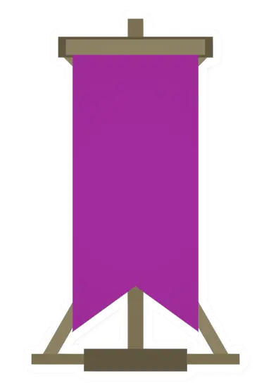 Unturned Magenta Claim Banner barricade icon