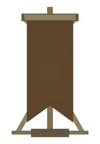 Unturned Brown Claim Banner barricade icon