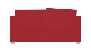 Unturned Red Couch barricade icon