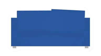 Unturned Blue Couch barricade icon