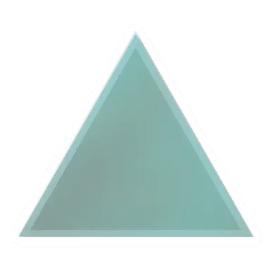 Unturned Crystalized Triangular Metal Roof Planter barricade icon