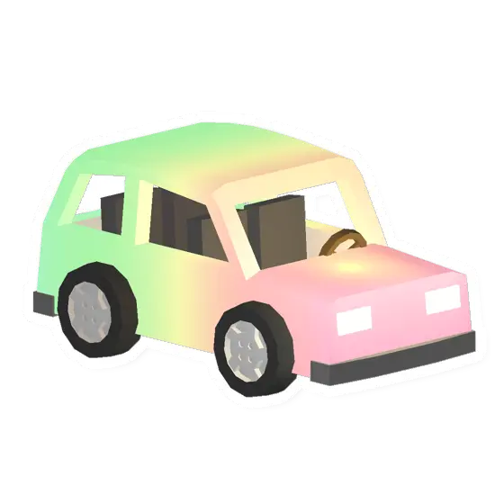Unturned Rainbow Hatchback vehicle icon